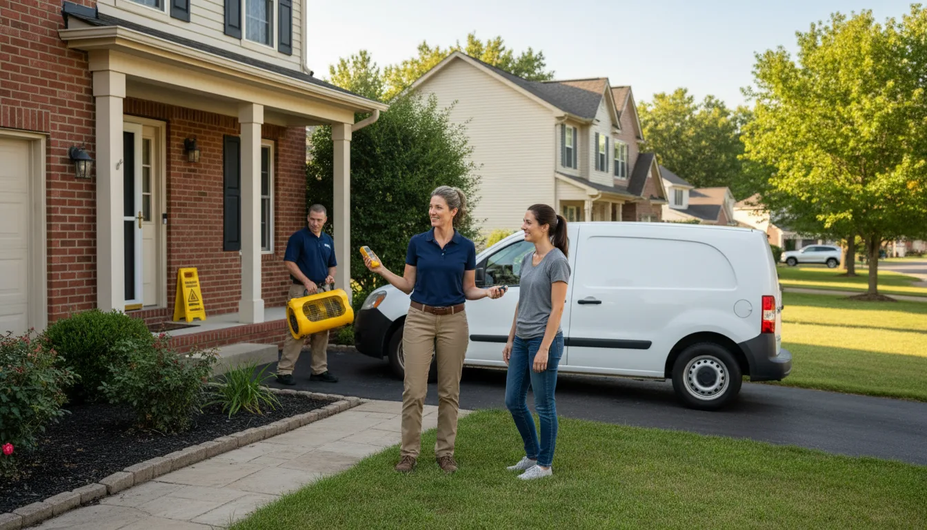 Residential water damage restoration in Efland, NC